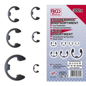 BGS E-borgring assortiment | 1,5 - 22 mm | 300-dlg Handgereedschap Gereedschapdeal